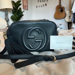 Gucci Soho Disco Bag in Black Leather | AUTHENTIC
